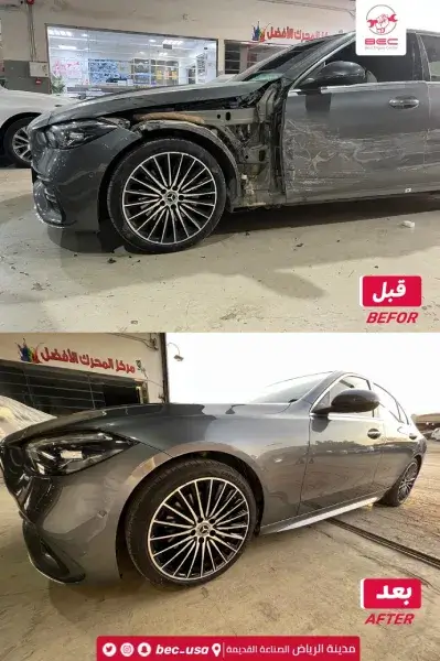 أفضل ورشة سمكرة وإصلاح حوادث سيارات حديثة في الرياض مع توثيق قبل وبعد